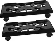 ERINGOGO Computer Stand CPU Stand Under Desk Shelf Floor Desk Laptop Cart Laptop Cart on Wheels Computer Tower Holder CPU Holder with Wheels Black Abs