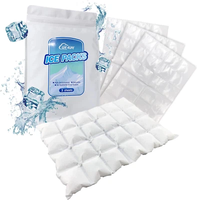 Reusable Ice Pack Sheets for Coolers - Flexible Ice Sheets Cooler Ice Blankets