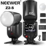 NEEWER Z2-S Z2S 2.4G TTL Round Head Flash Speedlite with Dome Diffuser for Sony