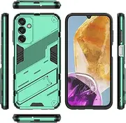 Compatible with Samsung Galaxy A54 5G Bracket Shell,Compatible with Samsung Galaxy A54 5G SM-A546 Kickstand (Hard PC+TPU) 2 in 1 Phone Case Cover Green