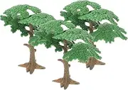 3pc Landscape Model Tree Fern Model Trees Orange Artificial Tropical Palm Trees Mini Model Trees Fake Tree Diorama Trees Tree Trunk Diorama Project Artificial Fake Miniature Trees