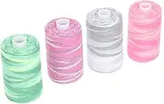 Polyester Sewing Thread Kit, 1000 Yards Bobbins 4 Colors for Sewing Machine Hand Stitching, DIY Crafts Embroidery Projects, with Multiple Yarn Options and Practical Design