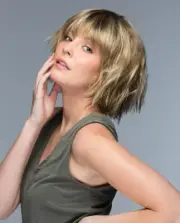 HOLLAND WIG Estetica 12/26LightBrown+ChunkyBlondeShownHAND-TIED/MONO-TOP 5STARS