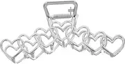 WOONEKY Hair Clip Dyed Hair Band Unique Paw Clip Women's Claw Clip Hair Hair Facial Head Strap Hair Grip Clamp Clip Full Drilling Hair Band Handmade Hair Band Clothes Rack Silver Alloy
