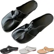 [ICJSIRWI] 2025 New Round Toe Cut Out Design Flat Mules,Women's Slip-on Wedge Hollow Slippers,Lightweight Comfy Casual Slip On Slippers