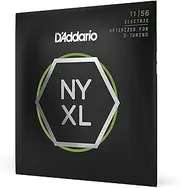 D'Addario Guitar Strings - NYXL Electric Guitar Strings - NYXL1156 - Unrivaled Strength, Tuning Stability, Enhanced Mid-Range - For 6 String Guitars - 11-56 Medium Top/Extra Heavy Bottom