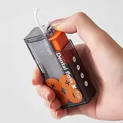SOAPPERMST Automatic Portable Floss Picks Box Storage 10 Floss Picks in Floss Picks Dispensers Refillable Dental Floss Picks Organizer Easy to Carry and Use Push Button to Eject One at a Time.