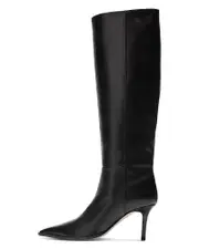 Aeyde Women's Tula Pointed Toe Mid Heel Boots