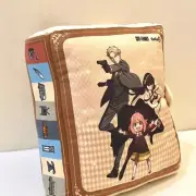SPYx FAMILY Plush Book Pillow Can be Opened Anime Prop Xmas Gifts Cushion Decor