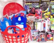 NEW TRANSFORMERS TOY GIFT BASKET BUBBLES MASK EGG HUNT PLAY SET BIRTHDAY GIFT