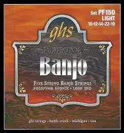 GHS PF150 Phosphor Bronze Banjo Strings; 5-String loop end 10-22 light