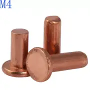 M4 4mm Countersunk Flat Head Solid Copper Rivet Nut Insert nuts