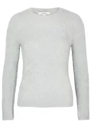 Vince Tinsel-weave Brushed-knit Jumper - Grey - M (UK12 / M) M (UK12 / M)