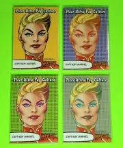 Fleer Ultra Wolverine Pop Culture Captain Marvel PC-1, PC-2, PC-3, PC-4 Lot