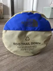 The North Face ECO Trail Down 20 Sleeping Bag TNF BlueTin Grey Long Left Hand