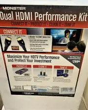 Monster Cable Dual HDMI Performance Kit: 2x HDMI, Home theatre Surge Protector..