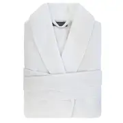 Bambury One Size White Commercial Waffle Bedroom/Bathroom Robe Home Living