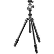 Gitzo Traveler Series 0 Carbon eXact 4 Section Carbon Fiber Tripod w/ Center Ball Head | cameraPro Australia | Black