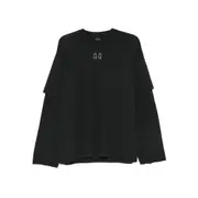 [44 Label Group] 44 Label Group Logo-detail T-shirt M BLACK