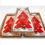 3 Glade Wax Melts APPLE CINNAMON CHEER CHRISTMAS TREE 11 Total Tarts 4.26oz/pkg