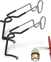 Lantern Stand Hook Camping Light Pole – Heavy Duty Camping Lantern Stand Tent Camping Accessories, Tent Pole Hook Lantern Holder Hanger Clips for Camping Light Hooks, Grill, Hiking