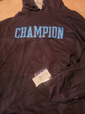 Champion Men's Pullover Hoodie Cotton (Black, Size 2XL