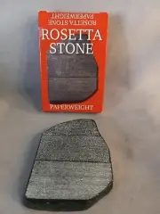Vintage Rosetta Stone Paperweight Rosin The British Museum Souvenir 1995