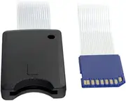 NFHK Standard SD SDHC Memory Card Kit Male to SD Female Extension Soft Flat FPC Cable Extender 25cm