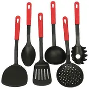 6 Piece Sets Cooking Tools Spoon Utensils Nylon Spatula Home Kitchen Cookware