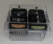 ANDIS 7 pc Clipper Blade Metal Clip Attachment GUIDE COMB SET W/ Case