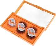 Ipetboom Natural Eyelash Extension Kit 3 Pairs Fake Lashes Self-adhesive Bulk Pack - Mirror for Easy Application
