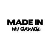 10 Pcs Made In My Garage Car Styling Stickers Decal Car Body Cool Covers Size:17.8X5.9Cm