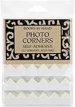 Lineco Ivory Acid-Free 0.5" Archival Photo Corners, Pack of 252. Self Adhesive, Pressure Sensitive, Non-Yellowing, Mount Pictures Without it Touching Tape, Scrapbooking, DIY, Displaying Pictures.