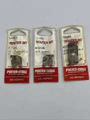 Porter Cable 43235 2-wing Carbide Slot Cutter Router bit | Set Of 3