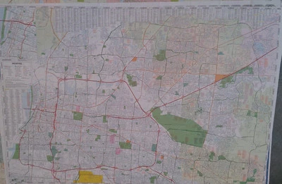Memphis TN Laminated Wall Map (R)