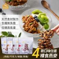 在飛比找momo購物網優惠-【The Chala 蕎拉燕麥】裸食燕麥脆片4口味任選 23