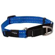 Rogz Control Non-Slip Dog Safety Collar Web Blue Medium