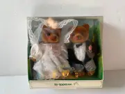 NEW Teddy Bear Story Applause Bride Groom Mini Dolls 1986 In Box Couple