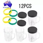 12Pcs Parts Replacement 16OZ Cups for 250W Magic Bullet Blender MB1001