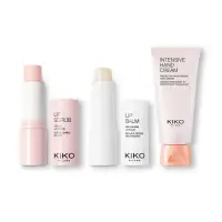 在飛比找momo購物網優惠-【KIKO MILANO】經典手唇護理 三件組(護手霜/護唇