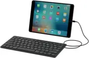 ZAGG Wired Keyboard Lightning Nordic QWERTY for iPhone iPad MFi-Certified