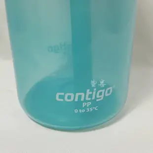 BOT01二手水壺｜CONTIGO 兒童彈蓋吸管瓶414cc(防塵/防漏)｜414ml｜冷水壺｜通過美國FDA認證