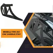 "CNC SADDLE STAY LH & RH, BLACK" FIT FOR BENELLI TRK 251
