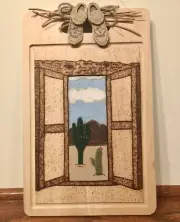 Landscape Handmade Wood Burning Pyrography Wall Art, Wall Plaque, Wall Hanging