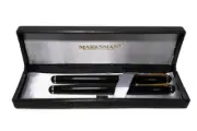 Marksman Pen Set Fountain & Ballpoint Black & Gold Original Case & instructions