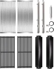 Grate, Emitter Plate, Burners, Ignitors, Heat Tents & Carryover Tubes Kit Replac