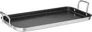 Cuisinart MCP45-25NS Non-Stick Double Burner Griddle, 10 x 18, Stainless Steel