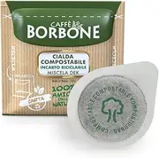 Caffè Borbone Compostable Pod, Dek Decaffeinated Coffee Blend - 100 Pads - Compatible with ESE System Paper Pads 44 mm