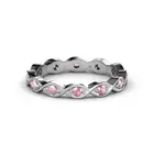 TriJewels Tourmaline Twisted Womens Eternity Ring 0.19 ctw* 14K Gold JP:32000