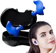 Misaakoeq Earplugs for Swimming,1 Pair of Silicone Earplugs for Swimmers | Noise Reduction, Ear Water Protection, Shower Ear Plugs, Swimming Accessories for Surfers